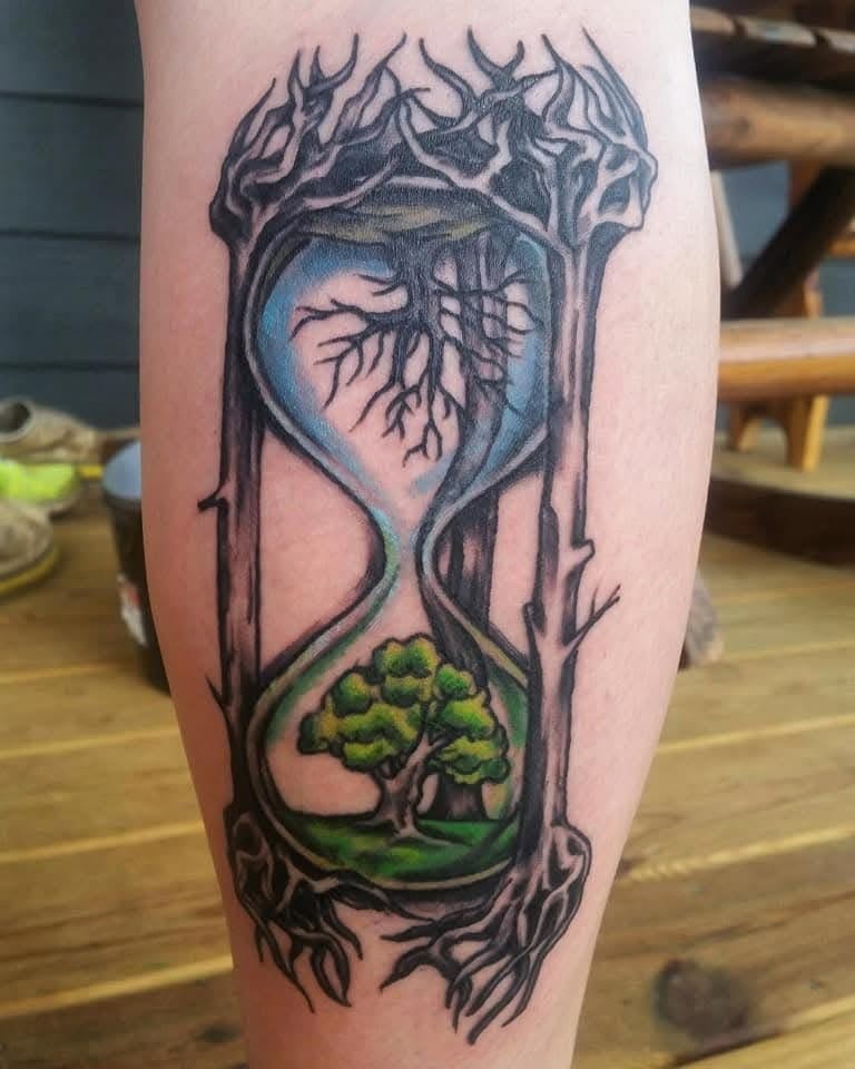Hourglass tattoo