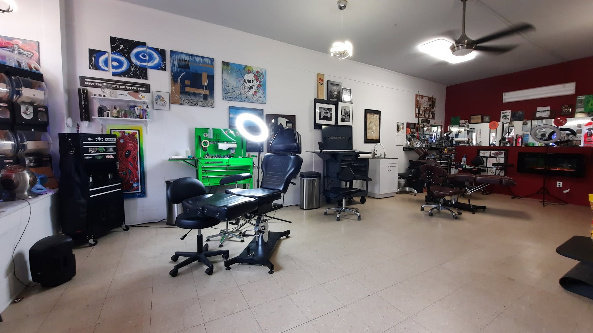 Turtle Style studio space and artwork